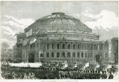 Eröffnung der Royal Albert Hall durch Königin Victoria von English School