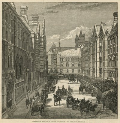 Åbning af De Kongelige Domstole: Den store firkant af English School