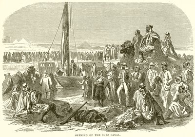 Åbning af Suez-kanalen af English School