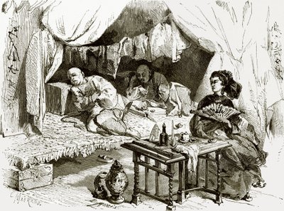 Opium rygere af English School