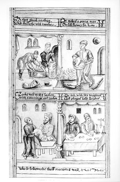 Ordinance of the Bakers of York, 1595-96 af English School