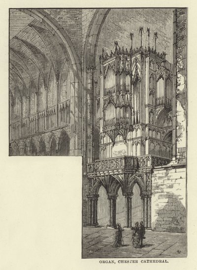 Orgel, Chester Cathedral af English School