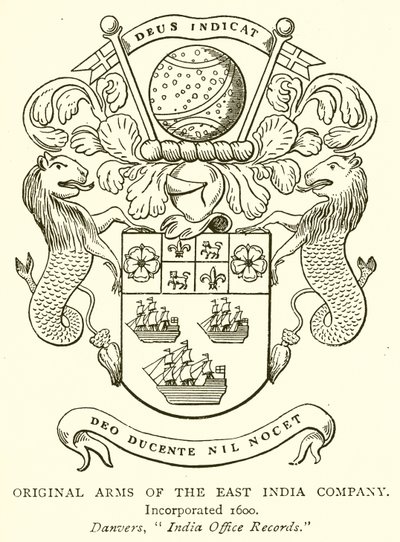 Originale våben fra East India Company af English School