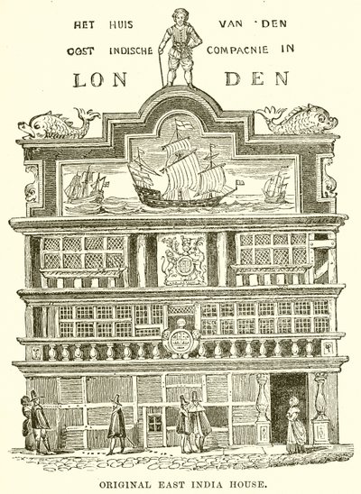 Originalt East India House af English School