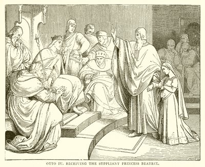 Otto IV modtager den supplierende prinsesse Beatrix af English School