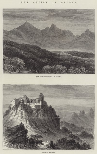 Vores kunstner på Cypern (gravering) af English School