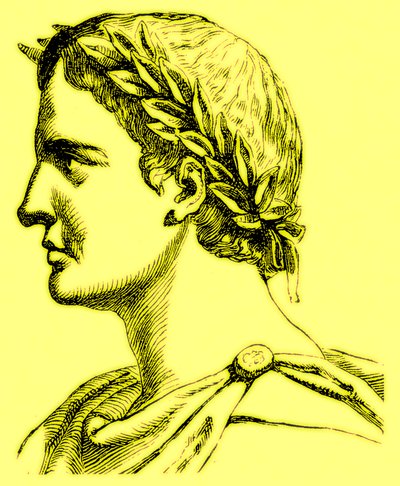 Ovidius Naso, illustration fra The Illustrated History of the World, udgivet ca. 1880 (digitalt forbedret billede) af English School