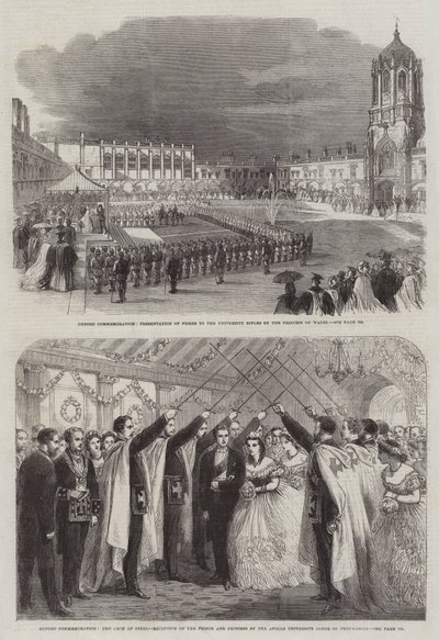 Oxford Commemoration (gravering) af English School