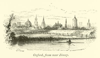 Oxford, fra nær Binsey af English School