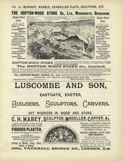 Side fra Arkitektens, Landmålerens og Ingeniørens Kompendium 1892 (gravering) af English School