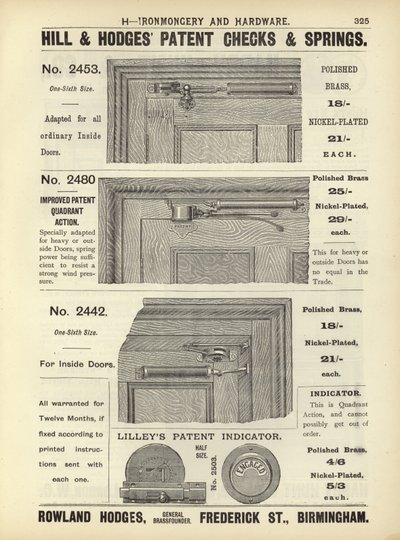 Side fra The Architects, Surveyors and Engineers Compendium 1892 af English School