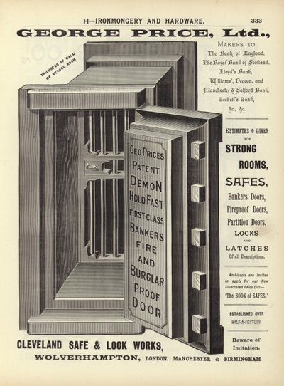 Side fra The Architects, Surveyors and Engineers Compendium 1892 af English School