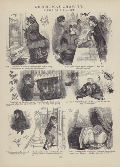 Side fra The British Working Man or One Who Does Not Believe In Him (gravering) af English School