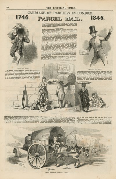 Side fra The Pictorial Times af English School