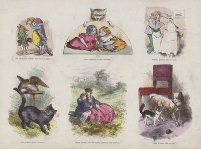 Side fra den attraktive billedbog (farvegravering) af English School