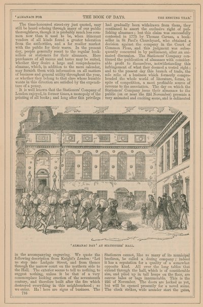 Side fra Dagenes Bog af English School