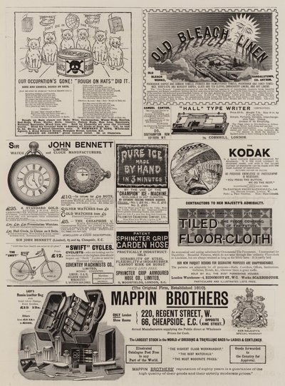 Annonceside (gravering) af English School