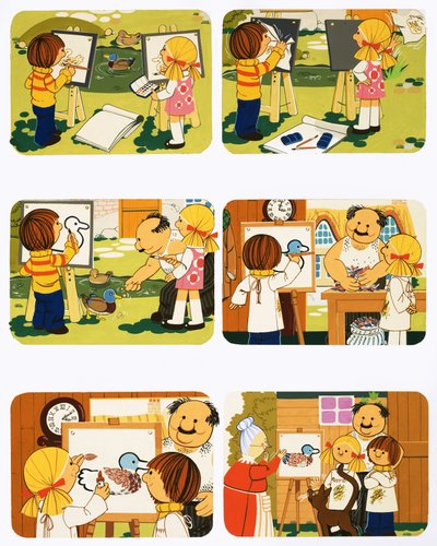 Maler en and af English School