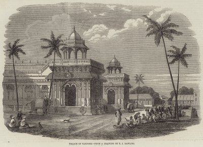Palace of Tanjore (gravering) af English School
