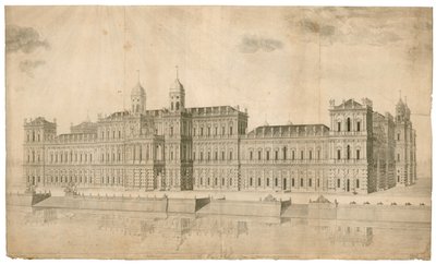 Palace of Whitehall. Udgivet 1748 af English School
