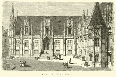 Retsbygningen, Rouen, december 1870 af English School