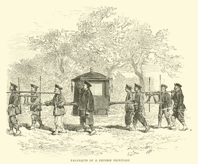 Palanquin of a Chinese dignitary  af English School