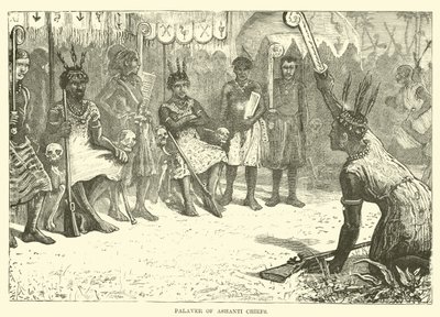 Palaver of Ashanti Chiefs  af English School