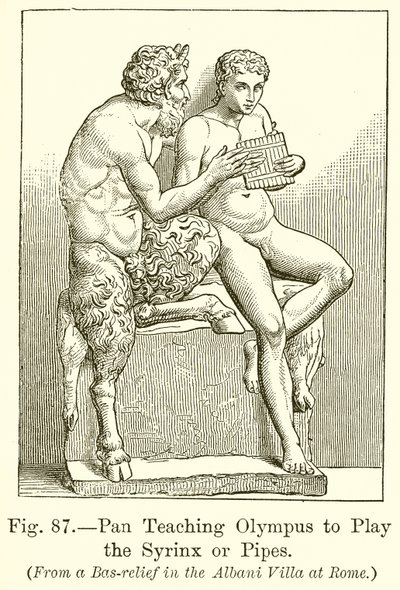 Pan lærer Olympus at spille Syrinx eller Pipes af English School