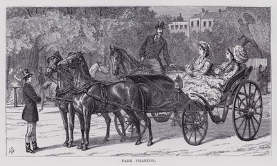 Park Phaeton (gravering) af English School