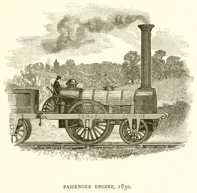 Passagermotor, 1830 af English School