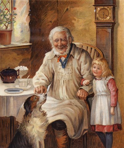 Tålmodighed og tillid (farve litho) af English School