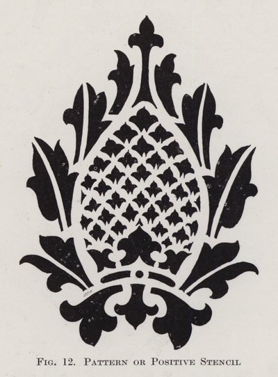 Mønster eller positiv stencil (litho) af English School