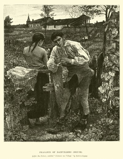 Bønder fra Damvillers, Meuse af English School