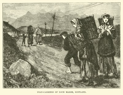 Torfträger von Loch Maree, Schottland von English School