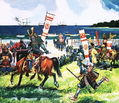 Perry landet in Japan von English School