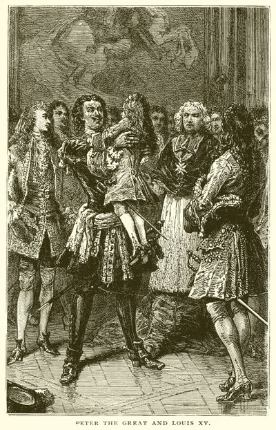 Peter den Store og Ludvig XV af English School