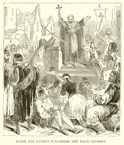 Eremitten Peter prædiker det første korstog af English School