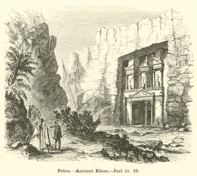 Petra, det gamle Edom, Joel, iii, 19 af English School