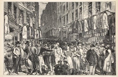 Petticoat Lane (Middlesex Street), 1870 af English School