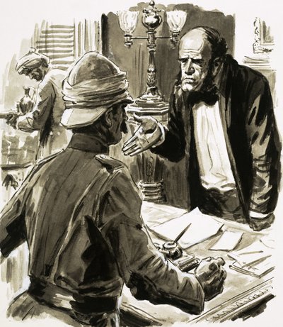 Phillip Meadows Taylor forsøger at afsløre truslen fra Thugs i Indien af English School