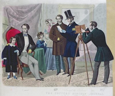 Fotografisk session, 1857 af English School
