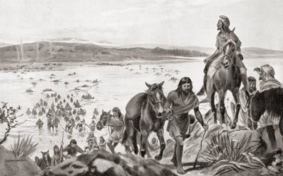 Frygiere, der krydser Bosporusområdet fra Europa til Asien, fra Hutchinson