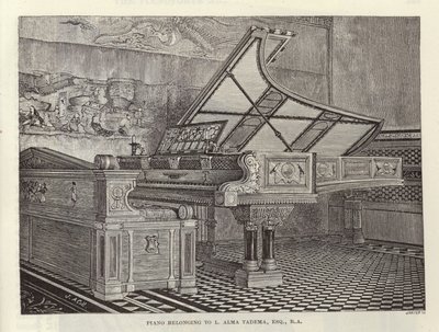 Klaver tilhørende Lawrence Alma-Tadema af English School