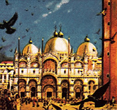 Piazza San Marco, Venedig af English School