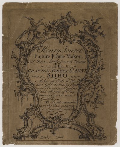 Billedrammemager, Henry Jouret, byttekort af English School