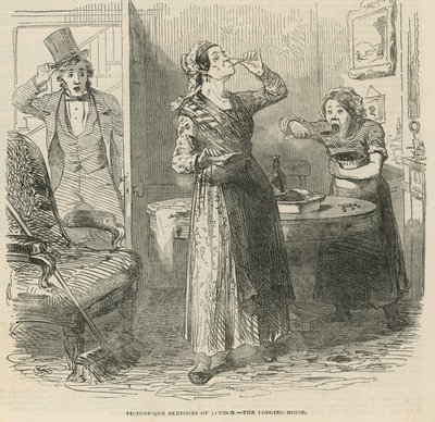 Maleriske skitser af London - logihuset af English School