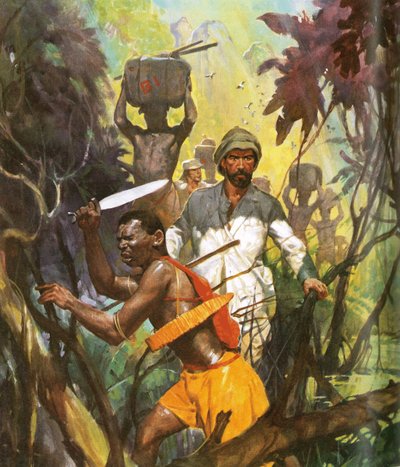 Pierre Brazza udforsker Ogowe-floden af English School