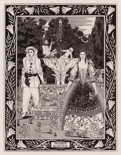 Pierrot afvist (Litho) af English School