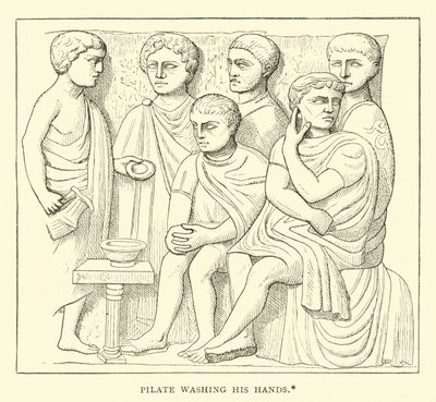Pilatus vasker sine hænder af English School