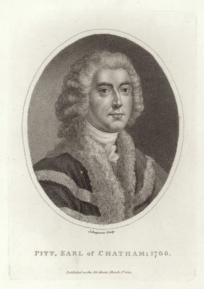 Pitt, jarl af Chatham, 1766 af English School